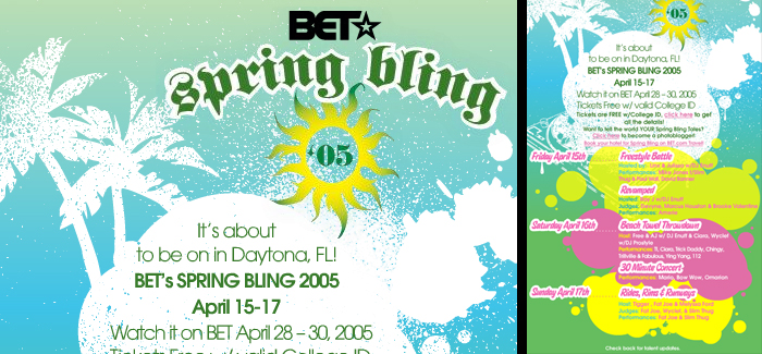 spring bling flyers